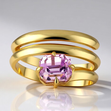 Anello in oro con Kunzite Patroke (de Melo)