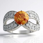 Anello in argento con Sfalerite (de Melo Essence)
