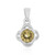 Gelber Beryll-Silberanhänger