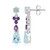 Sky Blue Topaz Silver Earrings
