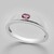 Anello in argento con Tormalina Rosa Brasiliana