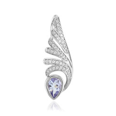 Pendentif en argent et Tanzanite non chauffée