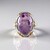 Anello in argento con Ametista Rose de France (Dallas Prince Designs)