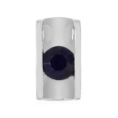 Ciondolo in argento con Zaffiro Blu del Madagascar