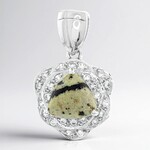 Ciondolo in argento con Diaspro Dalmata