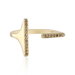 Anello in oro con Diamante Champagne I3 (de Melo)
