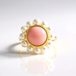 Anello in argento con Opale Rosa (de Melo Essence)