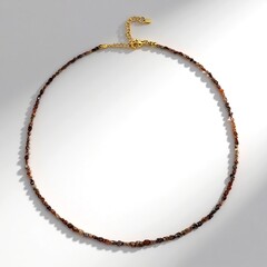 Collana in argento con Diamante Color Rame