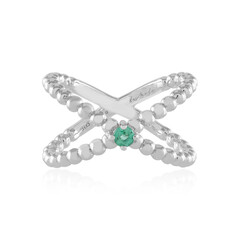 Bague en argent et Emeraude de Russie (de Melo)