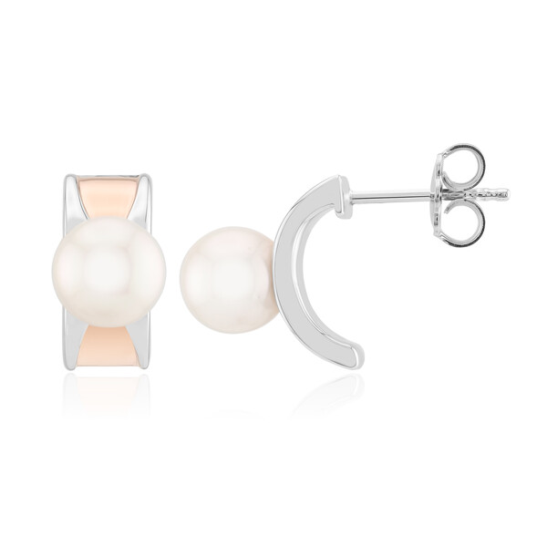 Pendientes en plata con Perla de Akoya