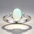 Bague en argent et Opale Welo