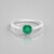 Anello in argento con Onice Verde