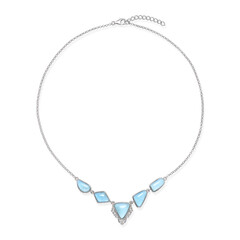 Collana in argento con Larimar