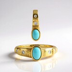 Anello in argento con Turchese Sleeping Beauty (Faszination Türkis)
