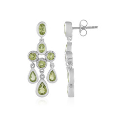 Orecchini in argento con Peridoto