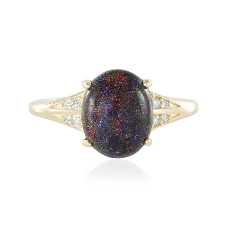 Andamooka-Matrix-Opal-Goldring (AMAYANI)