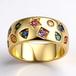 Anello in argento con Ametista (Adela Silber)