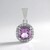 Ciondolo in argento con Ametista Rose de France