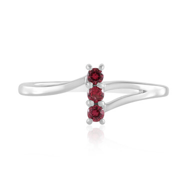Edelroter Spinell-Silberring