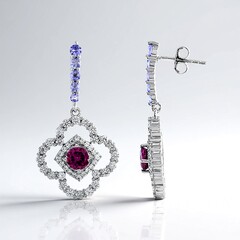 Orecchini in argento con Umbalite (Adela Silber)