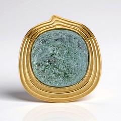 Ciondolo in argento con Fuchsite (dagen)