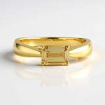 Anello in argento con Zircone Giallo (Adela Silber)