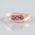 Bague en argent et Tourmaline rose du Nigéria