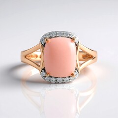 Anello in argento con Opale Rosa (Adela Silber)