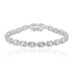 Bracciale in argento con Topazio Bianco