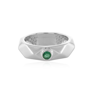 Anello in argento con Smeraldo Colombiano