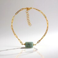 Bracciale in argento con Amazzonite (Joias do Paraíso)
