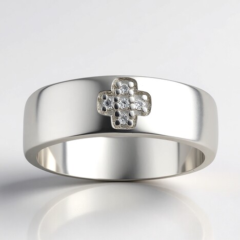 Bague en argent et Diamant I1 (G) (Annette)