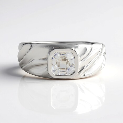 Bague en argent et Zircon (de Melo Essence)