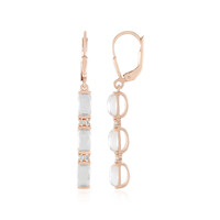 Weißer Quarz-Silberohrringe (KM by Juwelo)