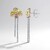 Boucles d'oreilles en argent et Saphir parme (Gems en Vogue)