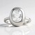 Anello in argento con Topazio Bianco (MONOSONO COLLECTION)