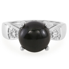 Anello in argento con Psilomelano