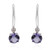 Blaubeer-Quarz-Silberohrringe