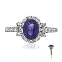 Gouden ring met een paarse saffier (CIRARI)