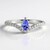 Anello in argento con Tanzanite