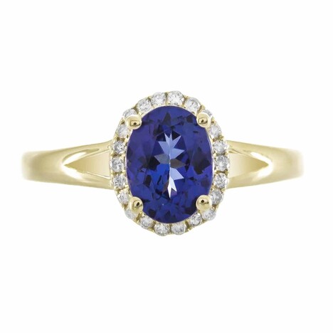 Anillo en oro con Tanzanita AAA (CIRARI)