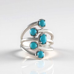Anello in argento con Turchese Campitos (Faszination Türkis)