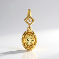 Ciondolo in argento con Berillo Giallo