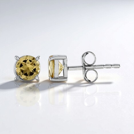 Orecchini in argento con Berillo Giallo