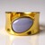 Bague en argent et Calcédoine bleue (MONOSONO COLLECTION)