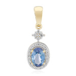Ciondolo in oro con Tanzanite Lilla Non Riscaldata