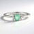 Anello in argento con Smeraldo Colombiano