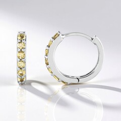 Orecchini in argento con Scapolite