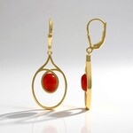 Orecchini in argento con Corniola (KM by Juwelo)
