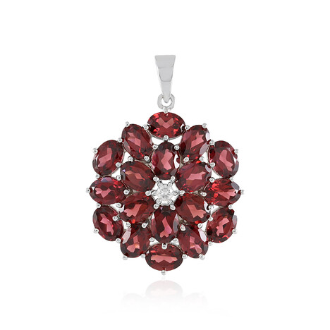 Mosambik-Granat-Silberanhänger